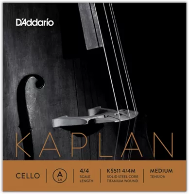 D'Addario KS511 Kaplan Solutions 4/4 Size Cello A String 4/4 Size Medium 3 D'Addario KS511 Kaplan Solutions 4/4 Size Cello A String 4/4 Size Medium
