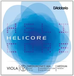 D'Addario H413 Helicore Long Scale Viola Light G String 15+ Medium Scale
