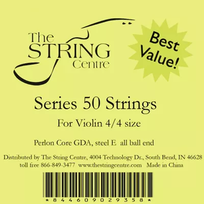 The String Centre Series 50 Violin String Set 1/8 Size 3 The String Centre Series 50 Violin String Set 1/8 Size