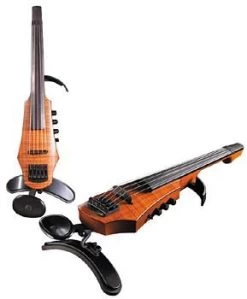 NS Design CR5 5-String Electric Violin Amber Stain