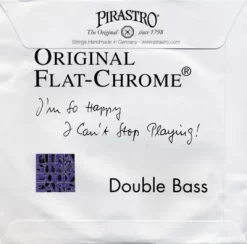 Pirastro Original Flat Chrome Bass Strings Set 3/4 Size