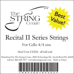 The String Centre Recital II Cello String Set 1/2 Size Set
