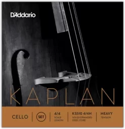 D'Addario Kaplan 4/4 Size Cello Strings 4/4 Size Heavy
