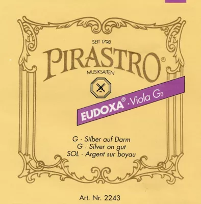 Pirastro Eudoxa Series Viola D String 4/4 - 16-1/4 Gauge 3 Pirastro Eudoxa Series Viola D String 4/4 - 16-1/4 Gauge
