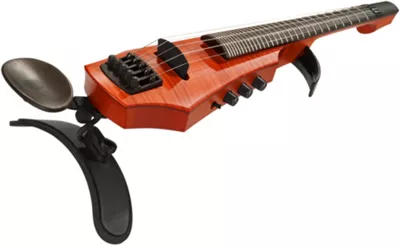 NS Design CR5 Fretted Electric Violin Amber 4 NS Design CR5 Fretted Electric Violin Amber - Image 2