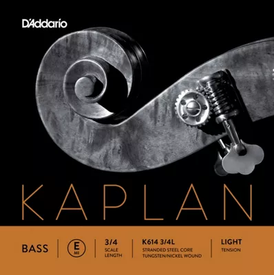 D'Addario Kaplan Series Double Bass E String 3/4 Size Light 3 D'Addario Kaplan Series Double Bass E String 3/4 Size Light
