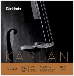 D'Addario Kaplan Series Cello G String 4/4 Size Light