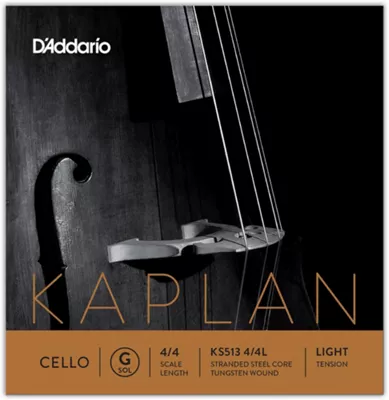D'Addario Kaplan Series Cello G String 4/4 Size Light 3 D'Addario Kaplan Series Cello G String 4/4 Size Light