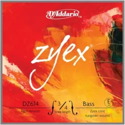 D'Addario Zyex Series Double Bass E String 3/4 Size Light