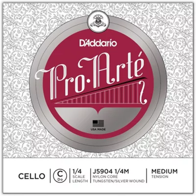 D'Addario Pro-Arte Series Cello C String 1/4 Size 3 D'Addario Pro-Arte Series Cello C String 1/4 Size