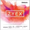 D'Addario Zyex Series Violin String Set 4/4 Size Medium, Aluminum D -Orchestral Oasis shop J17081000009000 IMAGE 00