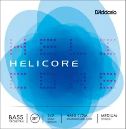 D'Addario Helicore Orchestral Series Double Bass String Set 1/2 Size