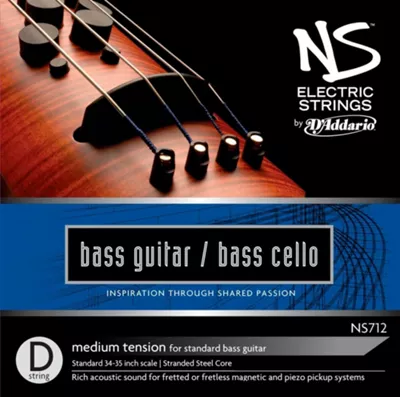 D'Addario NS Electric Bass Cello / Electric Bass D String 3 D'Addario NS Electric Bass Cello / Electric Bass D String