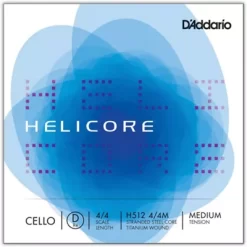 D'Addario Helicore Series Cello D String 4/4 Size Medium