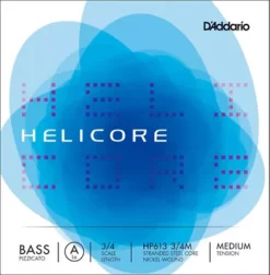 D'Addario Helicore Pizzicato Series Double Bass A String 3/4 Size Medium