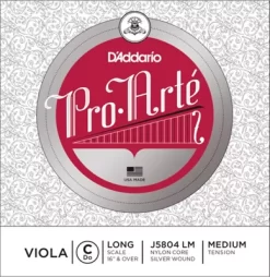 D'Addario Pro-Art Series Viola C String 16+ Long Scale Silver