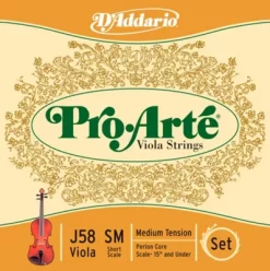 D'Addario Pro-Art Series Viola String Set 13-14 Short Scale