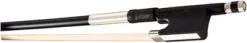 Glasser Cello Bow Fiberglass Half-Lined Frog Nickel Wire Grip 1/8 Size