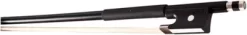 Glasser Violin Bow Fiberglass Half-Lined Frog Leatherette Grip 3/4 Size