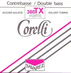 Corelli Solo TX Tungsten Series Double Bass String Set 3/4 Size Heavy Ball End