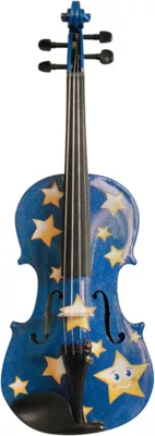 Rozanna's Violins Twinkle Star Blue Glitter Series Violin Outfit 4/4