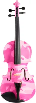 Rozanna's Violins Pink Camouflage Series Violin Outfit 4/4