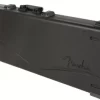 Fender Deluxe Molded ABS Left-Handed P/J Bass Guitar Case Black Gray/Silver