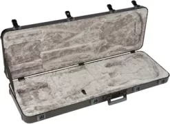 Fender Deluxe Molded ABS Left-Handed P/J Bass Guitar Case Black Gray/Silver -Orchestral Oasis shop J48503000001001 IMAGE 03