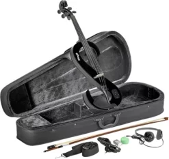 Stagg EVA 44 Series Electric Viola Outfit Black
