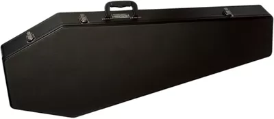 Coffin Case Guitar Case Black Red 3 Coffin Case Guitar Case Black Red