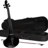 Cremona SV-180BKE Premier Student Electric Violin Outfit 4/4 Metallic Black