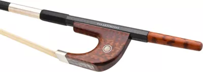 ARTINO Three Star Deluxe Carbon Fiber German Bass Bow 3/4 Round 4 ARTINO Three Star Deluxe Carbon Fiber German Bass Bow 3/4 Round - Image 2
