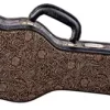 Luna Guitars Tooled Leather Concert Ukulele Hard Case Brown