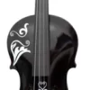 Rozanna's Violins Mariachi Black Sugar Skull Series Violin Outfit 4/4