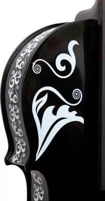 Rozanna's Violins Mariachi Black Sugar Skull Series Violin Outfit 4/4 6 Rozanna's Violins Mariachi Black Sugar Skull Series Violin Outfit 4/4 - Image 4