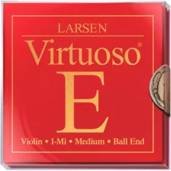Larsen Strings Virtuoso Violin String Set 4/4 Size Medium Gauge, Ball End