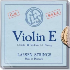 Larsen Strings Original Premium Violin String Set 4/4 Size Medium Gauge, Ball End