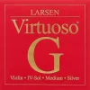 Larsen Strings Virtuoso Violin G String 4/4 Size Silver Wound, Medium Gauge, Ball End -Orchestral Oasis shop L93680000001001 IMAGE 00