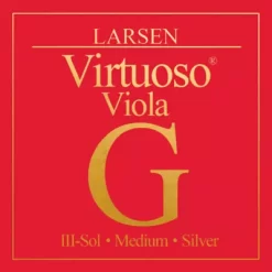 Larsen Strings Virtuoso Series Viola G String 15 To 16-1/2 In., Medium Silver, Ball End