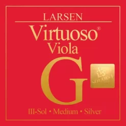 Larsen Strings Virtuoso Soloist Series Viola G String 15 To 16-1/2 In., Medium Silver, Ball End