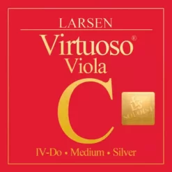 Larsen Strings Virtuoso Soloist Viola C String 15 To 16-1/2 In., Medium Silver, Ball End