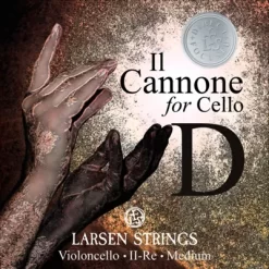 Larsen Strings Il Cannone Direct And Focused Cello D String 4/4 Steel, Ball End