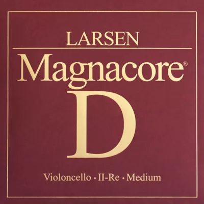 Larsen Strings Magnacore Cello D String 4/4 Size, Medium Steel, Ball End 3 Larsen Strings Magnacore Cello D String 4/4 Size, Medium Steel, Ball End
