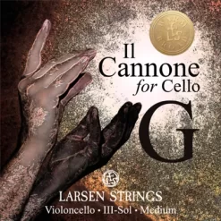 Larsen Strings Il Cannone Warm And Broad Cello G String 4/4 Tungsten, Ball End