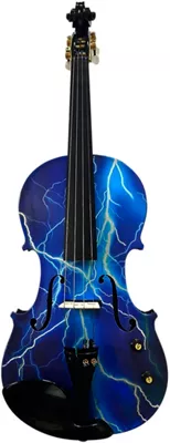 Rozanna's Violins Electro Blue Lightning Series Violin Outfit 4/4
