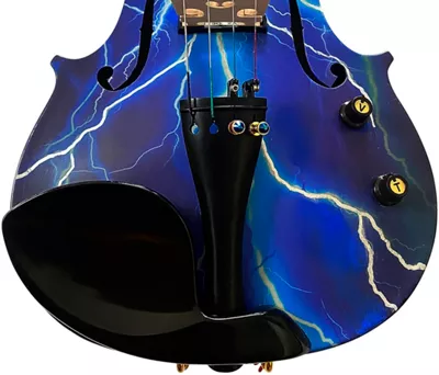 Rozanna's Violins Electro Blue Lightning Series Violin Outfit 4/4 6 Rozanna's Violins Electro Blue Lightning Series Violin Outfit 4/4 - Image 4