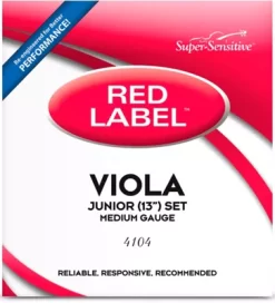 Super Sensitive Red Label Series Viola String Set 13 In., Medium