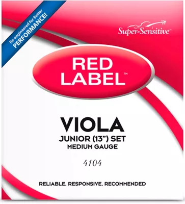 Super Sensitive Red Label Series Viola String Set 13 In., Medium 3 Super Sensitive Red Label Series Viola String Set 13 In., Medium