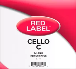 Super Sensitive Red Label Series Cello C String 3/4 Size, Medium