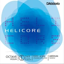 D'Addario Helicore Octave Series Violin E String 4/4 Size, Medium